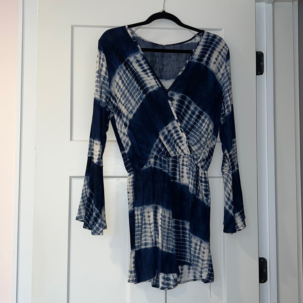 Navy tie dye romper (Tags attached)